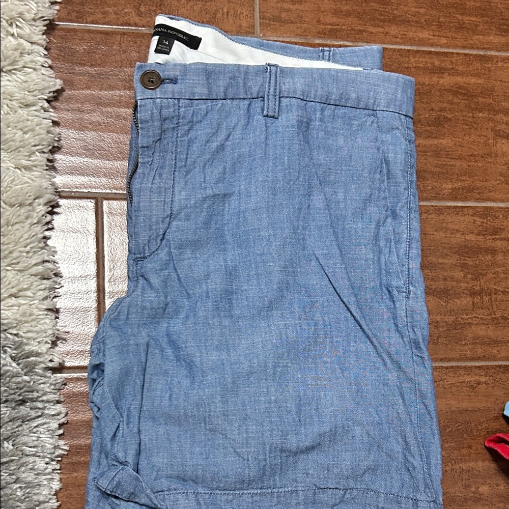 Banana Republic Blue High Waist Women Shorts